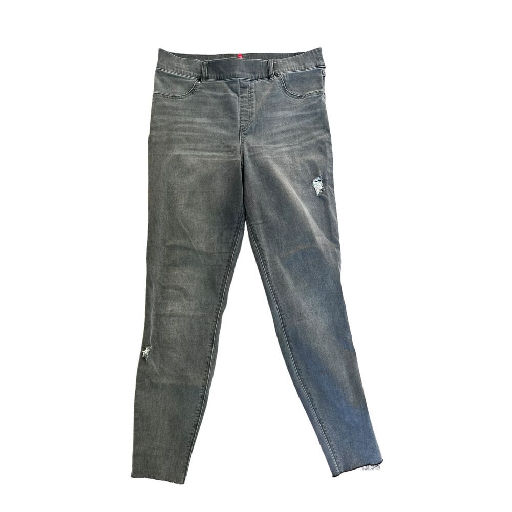 Spanx Distressed‎ Ankle Skinny Jeans Gray Size XL